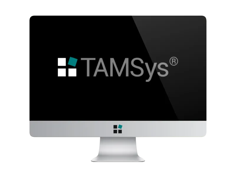 TAMSYSロゴ入りモニター