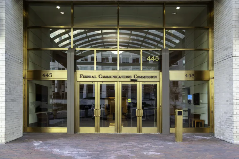 Eingang des FCC Gebäude