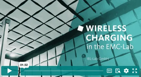 Émetteur de puissance sans fil dans le laboratoire CEM