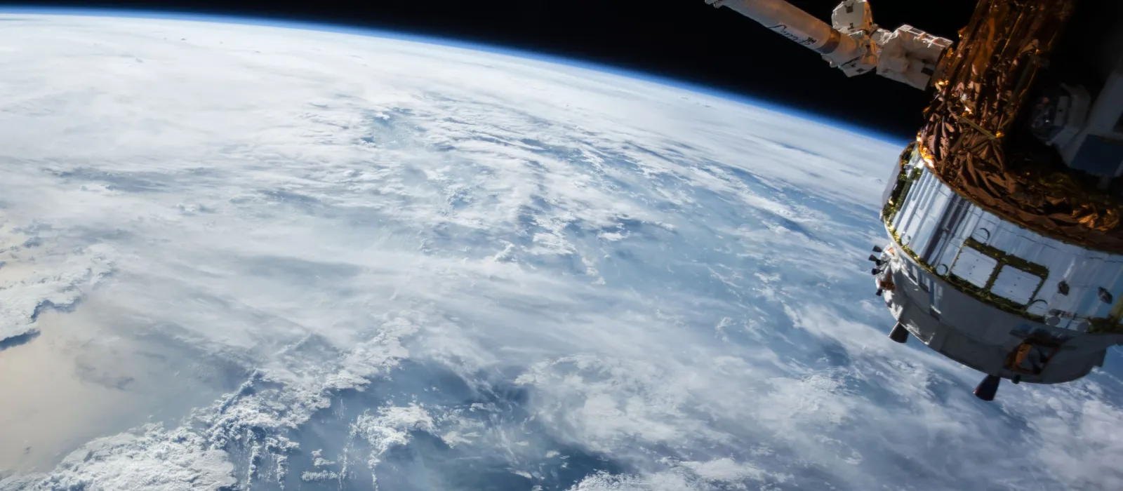 Satellite orbiting the earth