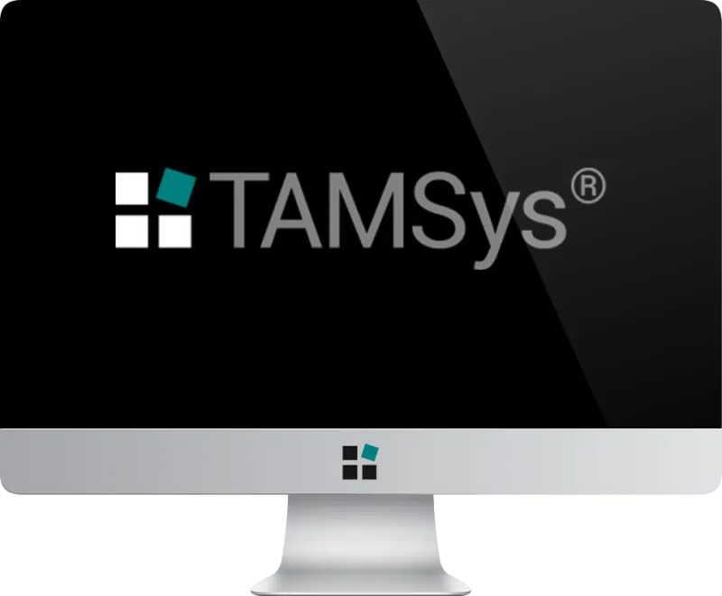 Bildschirm mit TAMSys-Logo