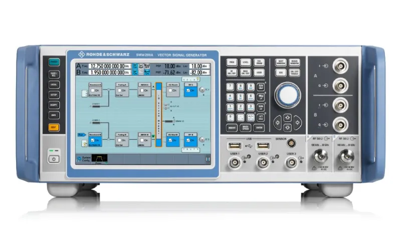 Vector signal generator front view