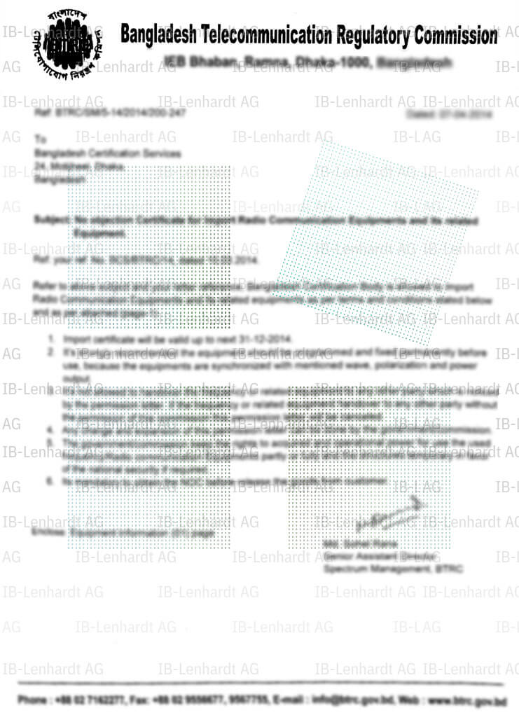 Certificate example Bangladesh