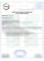 Example Radio Type Approval Certificate for Cayman Islands