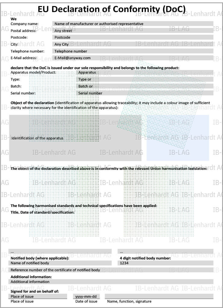 Certificate example EU (RE-D)