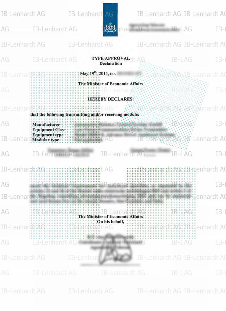 Certificate example Saba