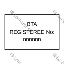 Aperçu de l'étiquette produit Botswana BTA　（The physical marking requirements were removed in the July 2025 revision (Deleted as per 2023 Guidelines/TAMSys update).