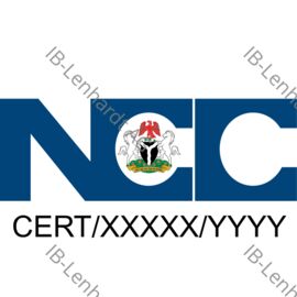 Aperçu de l'étiquette produit Nigéria NCC Logo+Number (from 2024)