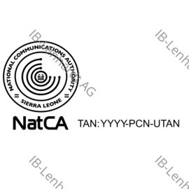 Aperçu de l'étiquette produit Sierra Leone NATCA Label (from 2024)