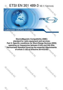 ETSI EN 301 489-3 V2.1.1 (2019-03)