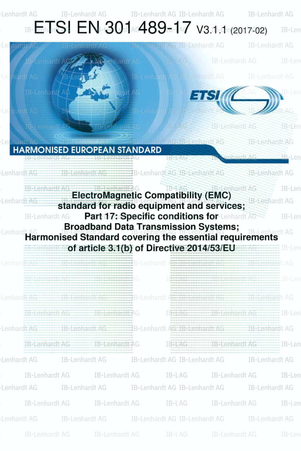 ETSI EN 301 489-17 V3.1.1