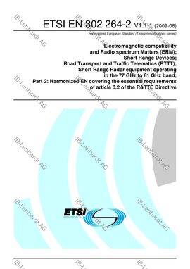 ETSI EN 302 264-2 V1.1.1