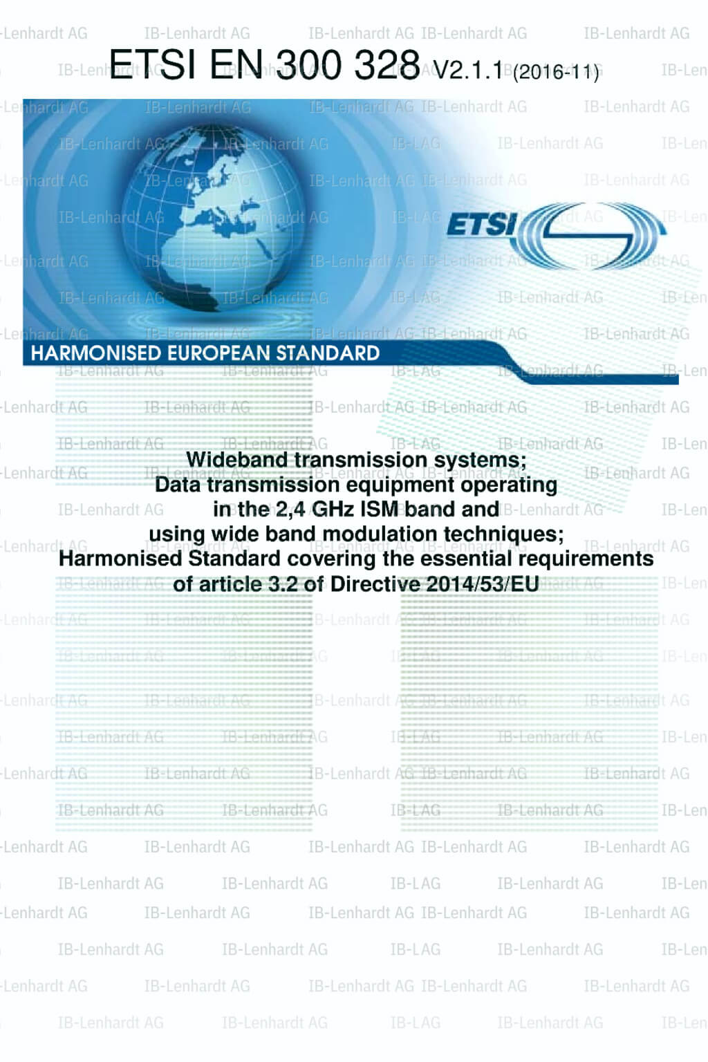 ETSI EN 300 328 V2.1.1