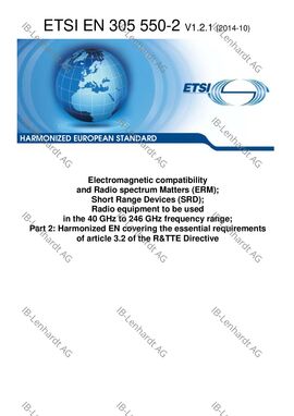 ETSI EN 305 550-2 V1.2.1