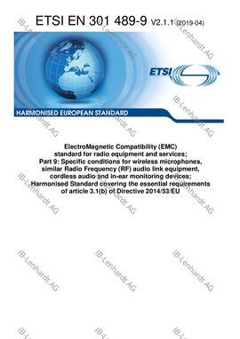 ETSI EN 301 489-9 V2.1.1 (2019-04)