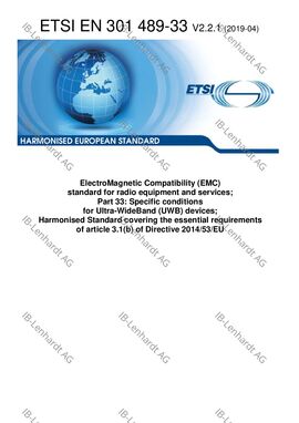 ETSI EN 301 489-33 V2.2.1 (2019-04)
