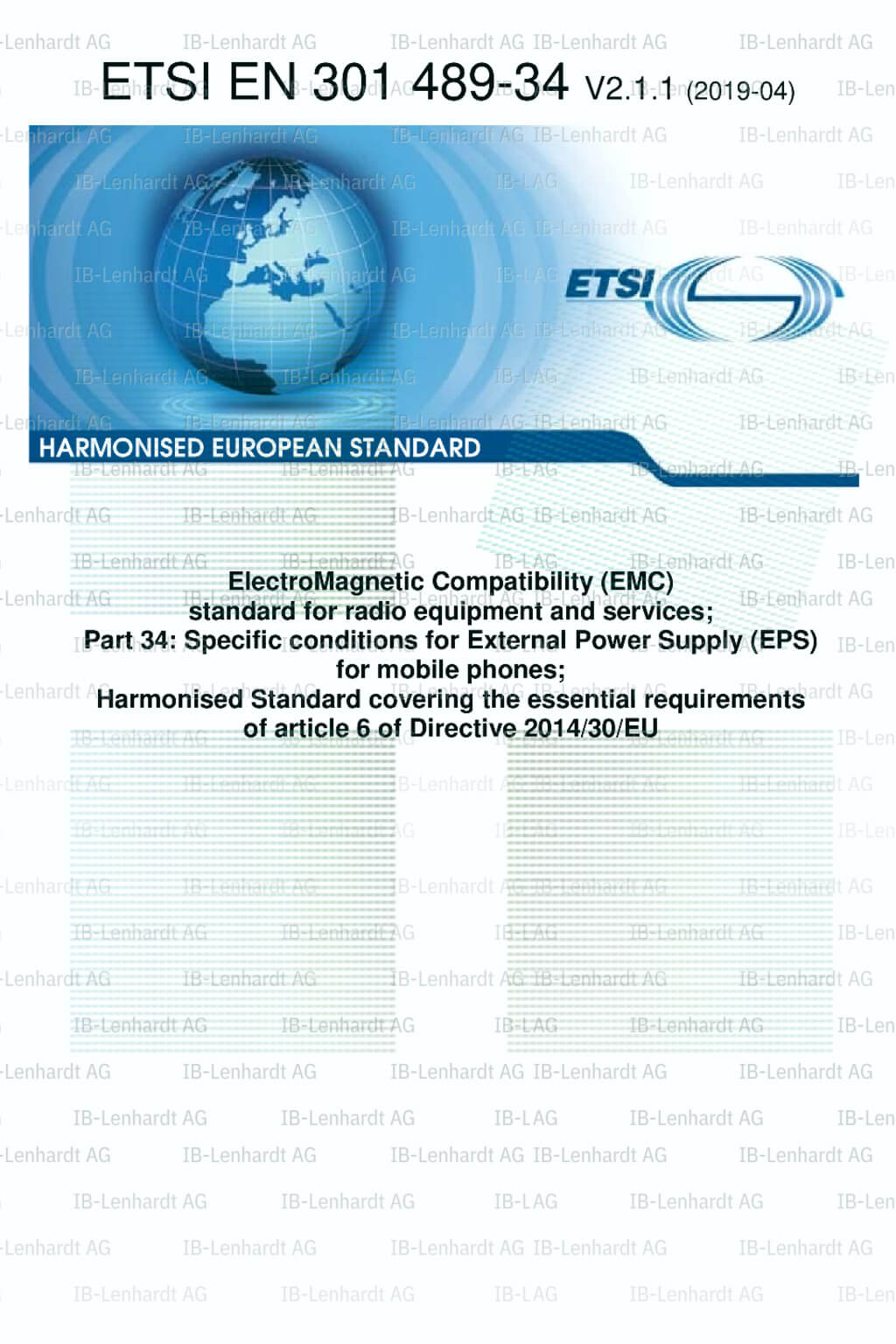 ETSI EN 301 489-34 V2.1.1