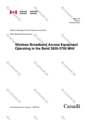 RSS-197 Issue 1