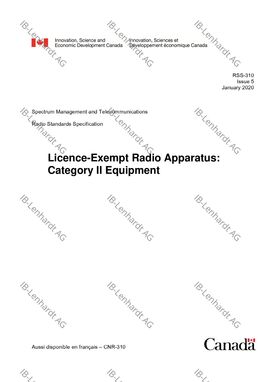 RSS-310 Issue 5