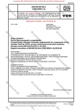 DIN EN 50130-4 (VDE 0830-1-4):2015-04