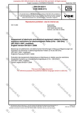 DIN EN 62311:2008-09