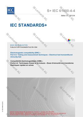 IEC 61000-4-4 Edition 3.0:2012-04
