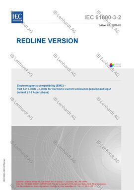 IEC 61000-3-2 Edition 5.0:2018-01