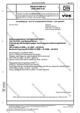 DIN EN 61000-4-3 (VDE 0847-4-3):2011-04