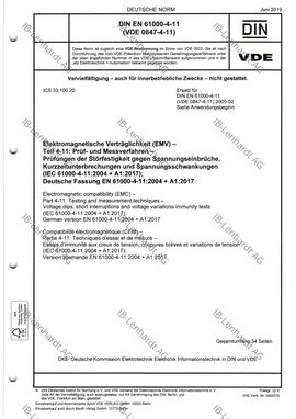 DIN EN 61000-4-11 (VDE 0847-4-11):2019-06