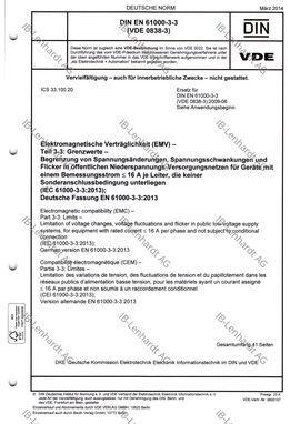 DIN EN 61000-3-3 (VDE 0838-2):2014-03