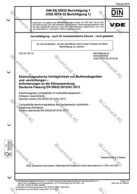 DIN EN 55032 (VDE 0878-32):2016-02