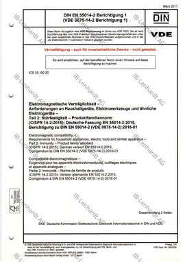 DIN EN 55014-2 (VDE 0875-14-2):2016-01