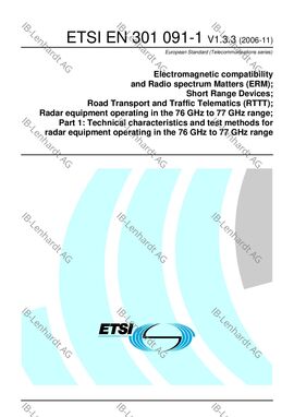 ETSI EN 301 091-1 V1.3.3