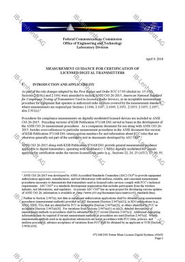 FCC KDB Publication 971168 D01 Power Meas License Digital Systems v03r01