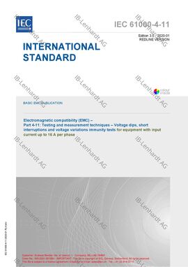 IEC 61000-4-11 Edition 3.0:2020-01