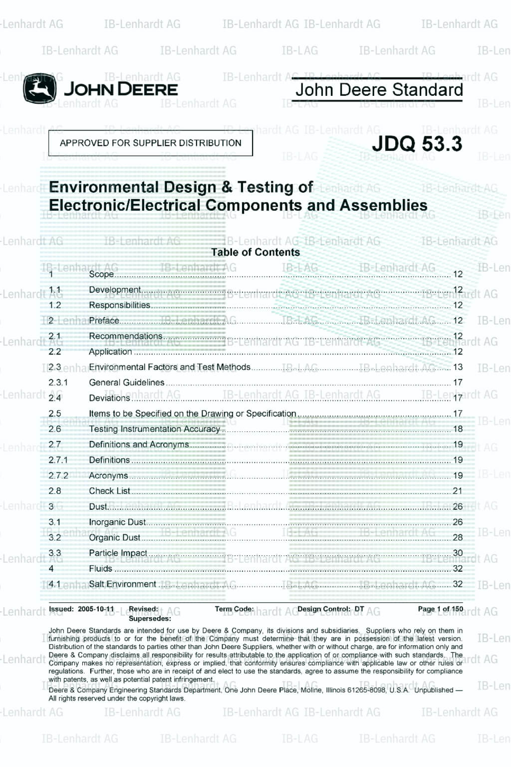 John Deere Standard JDQ 53.3
