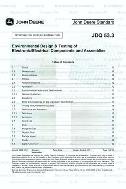 John Deere Standard JDQ 53.3 Cover