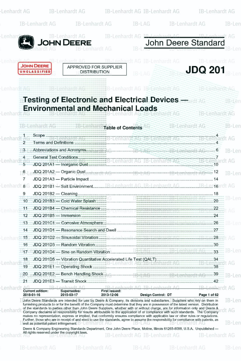 John Deere Standard JDQ 201