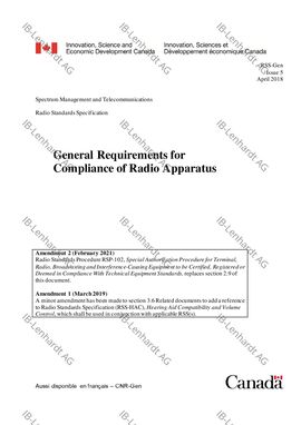RSS-Gen Issue 5 Amendment 2