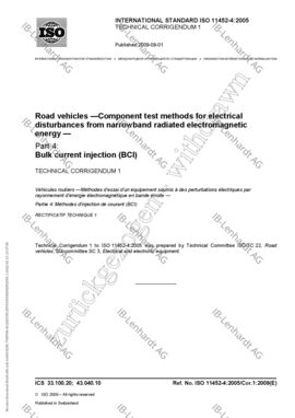 ISO 11452-4 Technical Corrigendum 1 2009-08