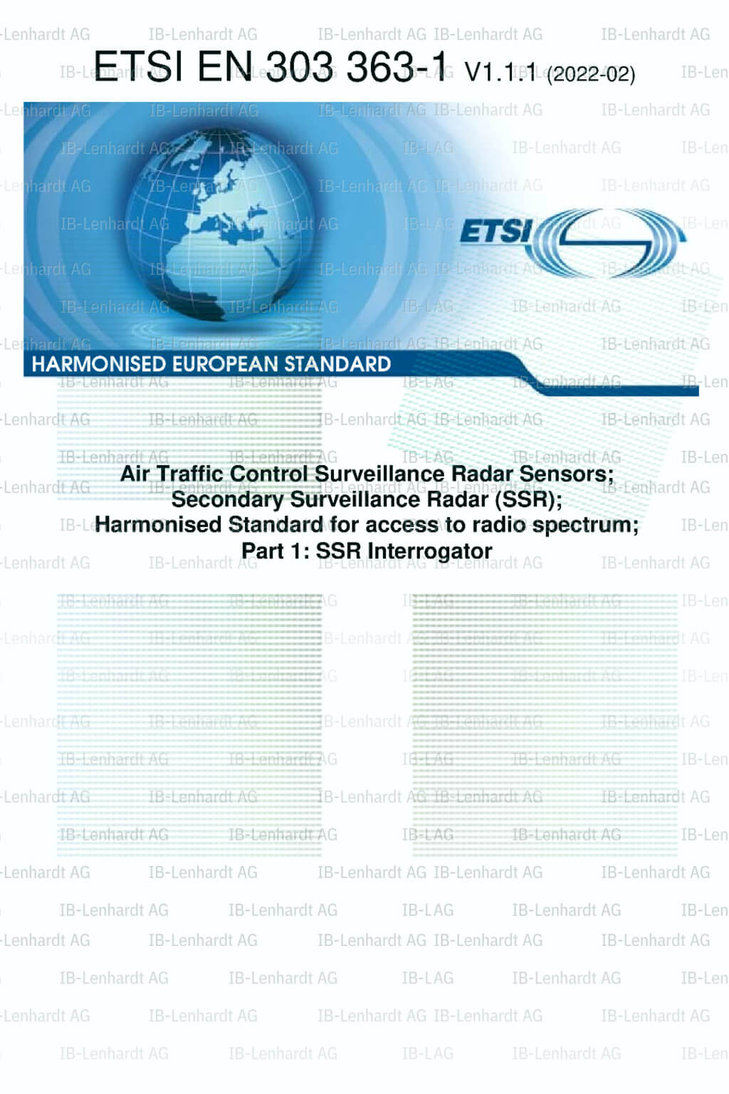 ETSI EN 303 363-1 V1.1.1 (2022-02)