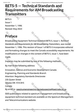 BETS-05{ed.1}-1996 revision 2023-05