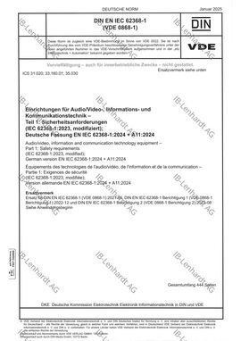 DIN EN IEC 62368-1:2024 + A11:2024