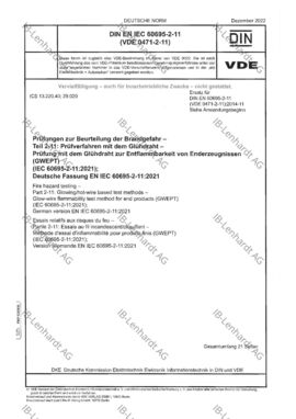 DIN EN IEC 60695-2-11 (VDE 0471-2-11)