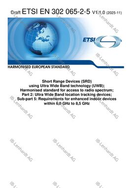 Draft ETSI EN 302 065-2-5 V1.1.0